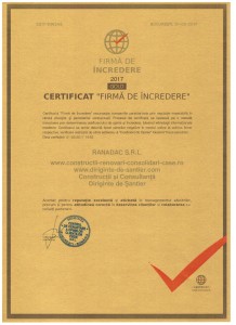 Certificat firma de incredere